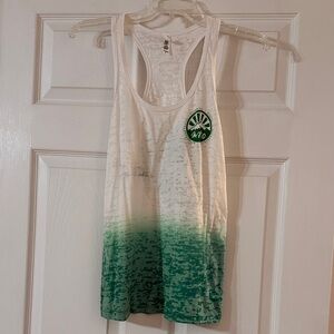 Green and White “Be Mindful” Tank Top